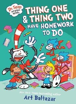 "Thing One & Thing Two Have Homework to Do" by Baltazar, Art