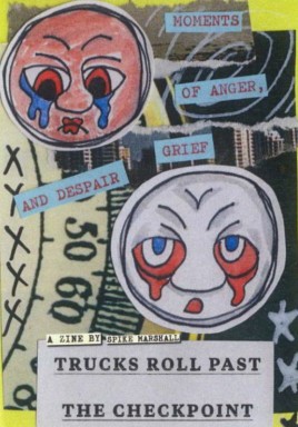 Trucks Roll Past the Checkpoint