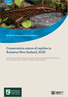 Conservation Status of Reptiles in Aotearoa New Zealand, 2025