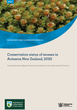 Conservation Status of Mosses in Aotearoa New Zealand, 2025