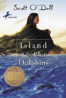 Book cover: Island of the blue dolphins