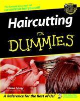Cover of haircutting for dummies