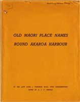 Digitised copy of Old Maori place names round Akaroa Harbour